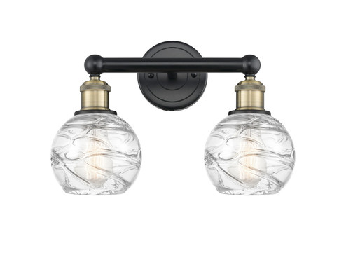 Edison Two Light Bath Vanity in Black Antique Brass (405|616-2W-BAB-G1213-6)