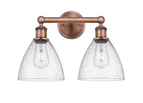 Edison Two Light Bath Vanity in Antique Copper (405|616-2W-AC-GBD-754)