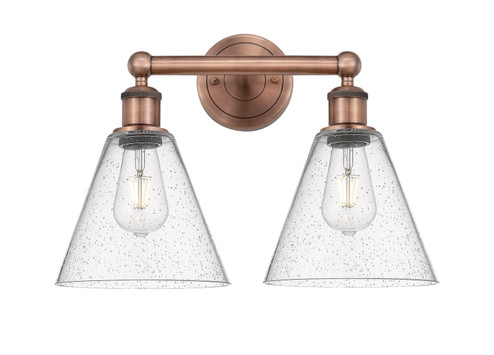 Edison Two Light Bath Vanity in Antique Copper (405|616-2W-AC-GBC-84)