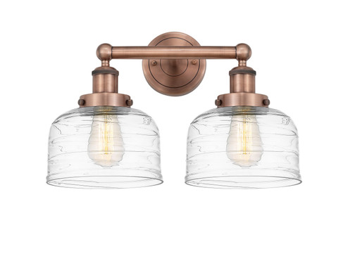 Edison Two Light Bath Vanity in Antique Copper (405|616-2W-AC-G713)