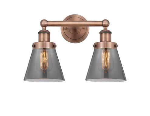 Edison Two Light Bath Vanity in Antique Copper (405|616-2W-AC-G63)