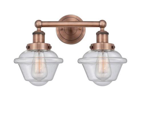 Edison Two Light Bath Vanity in Antique Copper (405|616-2W-AC-G534)