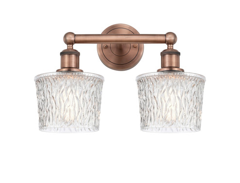 Edison Two Light Bath Vanity in Antique Copper (405|616-2W-AC-G402)