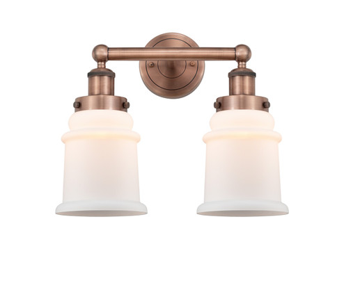 Edison Two Light Bath Vanity in Antique Copper (405|616-2W-AC-G181)