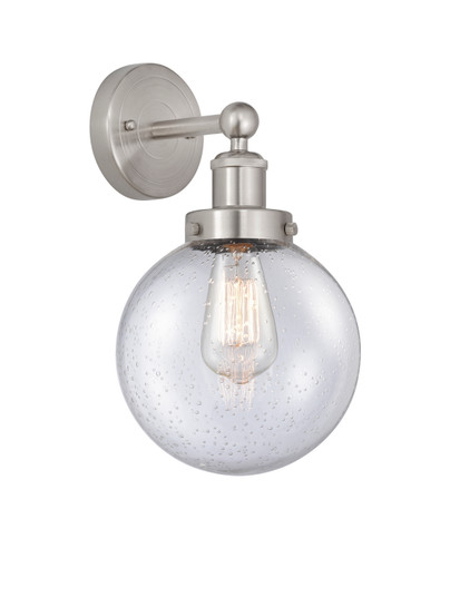 Edison One Light Wall Sconce in Brushed Satin Nickel (405|616-1W-SN-G204-8)
