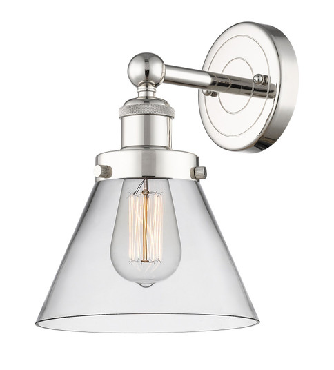Edison One Light Wall Sconce in Polished Nickel (405|616-1W-PN-G42)