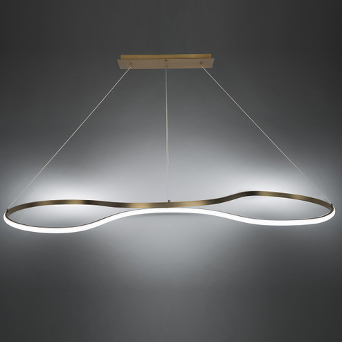 Marques LED Pendant in Aged Brass (34|PD-83148-AB)