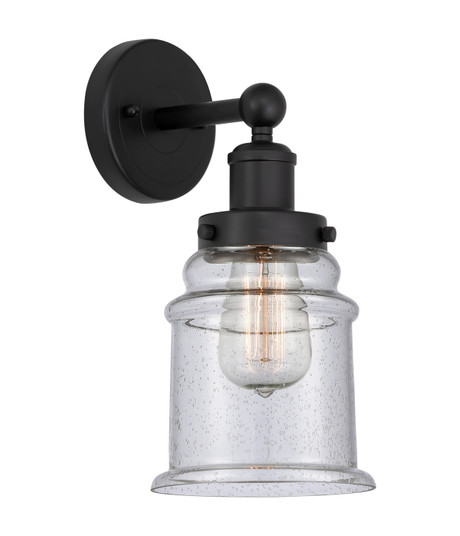 Edison One Light Wall Sconce in Matte Black (405|616-1W-BK-G184)