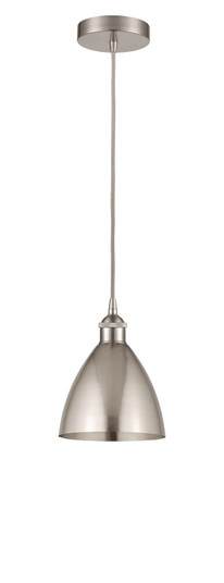 Edison LED Mini Pendant in Brushed Satin Nickel (405|616-1P-SN-MBD-75-SN-LED)