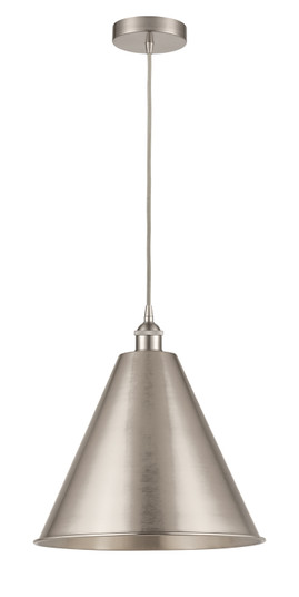 Edison LED Mini Pendant in Brushed Satin Nickel (405|616-1P-SN-MBC-16-SN-LED)