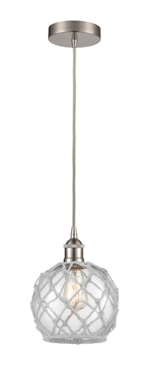Edison One Light Mini Pendant in Brushed Satin Nickel (405|616-1P-SN-G122-8RW)