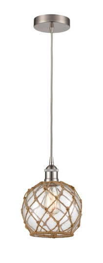 Edison LED Mini Pendant in Brushed Satin Nickel (405|616-1P-SN-G122-8RB-LED)