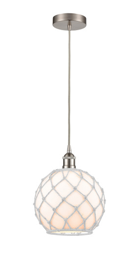Edison One Light Mini Pendant in Brushed Satin Nickel (405|616-1P-SN-G121-10RW)