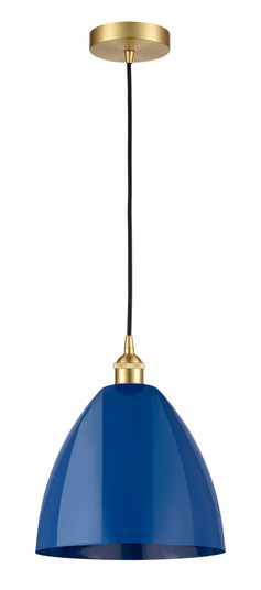 Edison One Light Mini Pendant in Satin Gold (405|616-1P-SG-MBD-12-BL)