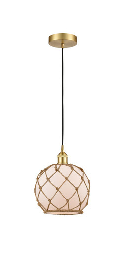 Edison One Light Mini Pendant in Satin Gold (405|616-1P-SG-G121-8RB)