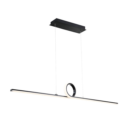 Loophole LED Pendant in Black (34|PD-23852-BK)