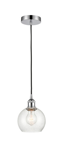 Edison One Light Mini Pendant in Polished Chrome (405|616-1P-PC-G124-6)