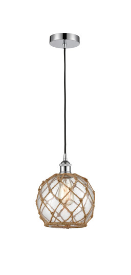 Edison One Light Mini Pendant in Polished Chrome (405|616-1P-PC-G122-8RB)
