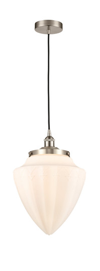 Edison LED Mini Pendant in Brushed Satin Nickel (405|616-1PH-SN-G661-12-LED)