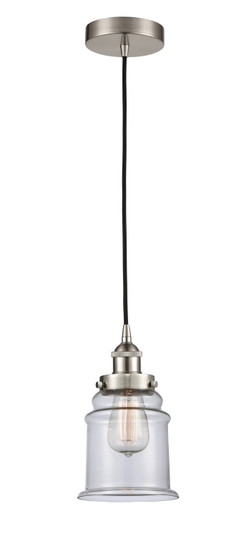 Edison LED Mini Pendant in Brushed Satin Nickel (405|616-1PH-SN-G184-LED)