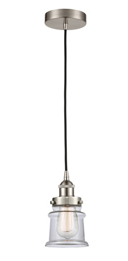 Edison LED Mini Pendant in Brushed Satin Nickel (405|616-1PH-SN-G182S-LED)