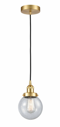 Edison LED Mini Pendant in Satin Gold (405|616-1PH-SG-G204-6-LED)