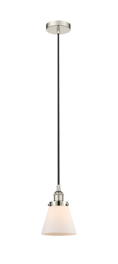 Edison One Light Mini Pendant in Polished Nickel (405|616-1PH-PN-G61)