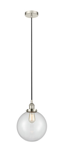 Edison One Light Mini Pendant in Polished Nickel (405|616-1PH-PN-G202-10)