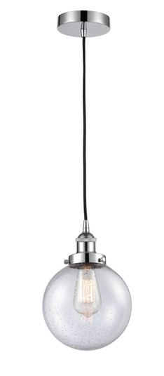 Edison One Light Mini Pendant in Polished Chrome (405|616-1PH-PC-G204-8)