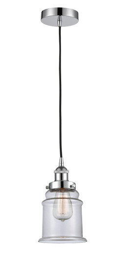 Edison One Light Mini Pendant in Polished Chrome (405|616-1PH-PC-G182)