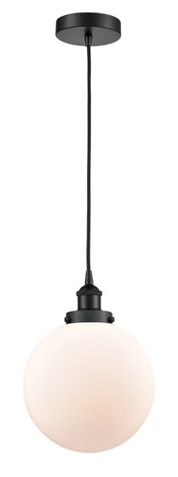 Edison One Light Mini Pendant in Matte Black (405|616-1PH-BK-G201-10)