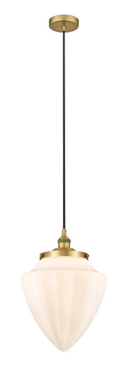 Edison One Light Mini Pendant in Brushed Brass (405|616-1PH-BB-G661-12)