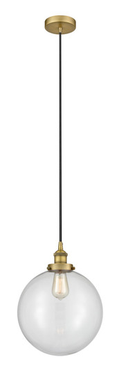 Edison One Light Mini Pendant in Brushed Brass (405|616-1PH-BB-G202-12)