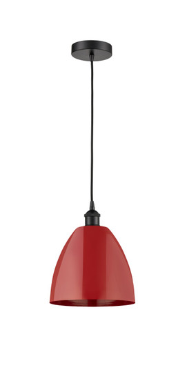Edison One Light Mini Pendant in Matte Black (405|616-1P-BK-MBD-9-RD)