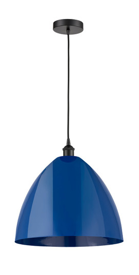 Edison One Light Mini Pendant in Matte Black (405|616-1P-BK-MBD-16-BL)