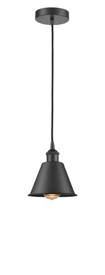 Edison LED Pendant in Matte Black (405|616-1P-BK-M8-BK)