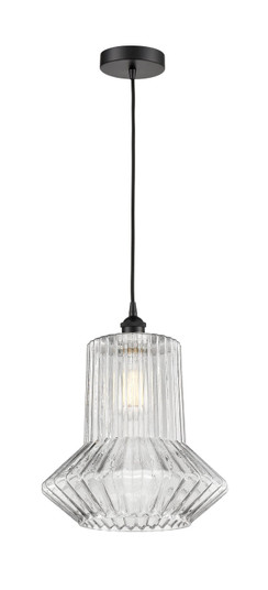 Edison One Light Mini Pendant in Matte Black (405|616-1P-BK-G212)