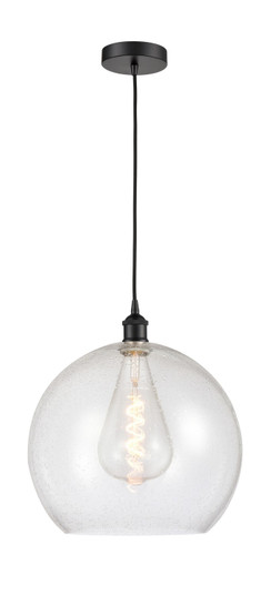 Edison One Light Pendant in Matte Black (405|616-1P-BK-G124-14)