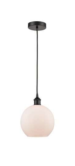 Edison One Light Mini Pendant in Matte Black (405|616-1P-BK-G121-8)