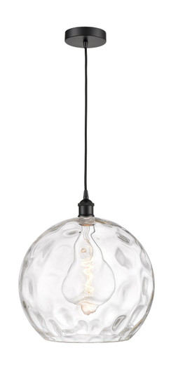 Edison One Light Pendant in Matte Black (405|616-1P-BK-G1215-14)