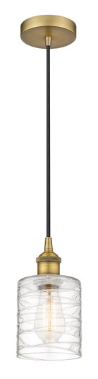 Edison One Light Mini Pendant in Brushed Brass (405|616-1P-BB-G1113)