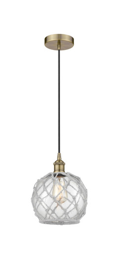 Edison One Light Pendant in Black Antique Brass (405|616-1P-BAB-G122-8RW)
