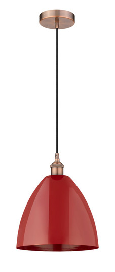 Edison One Light Mini Pendant in Antique Copper (405|616-1P-AC-MBD-12-RD)