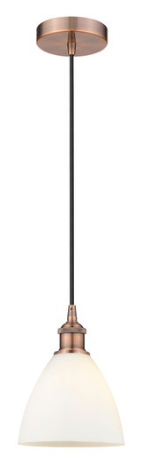 Edison One Light Mini Pendant in Antique Copper (405|616-1P-AC-GBD-751)