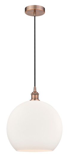 Edison One Light Pendant in Antique Copper (405|616-1P-AC-G121-14)