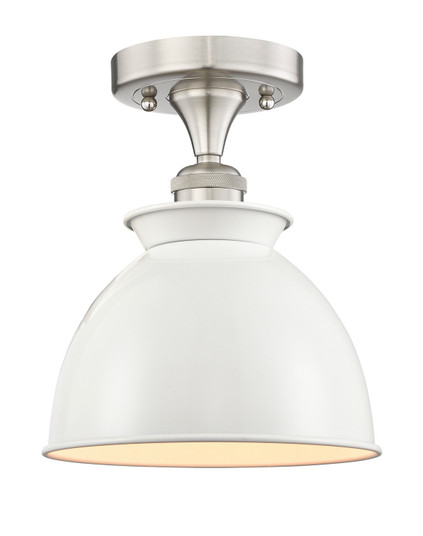 Edison One Light Semi-Flush Mount in Brushed Satin Nickel (405|616-1F-SN-M14-W)