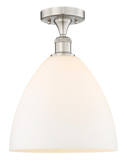 Edison One Light Semi-Flush Mount in Brushed Satin Nickel (405|616-1F-SN-GBD-121)
