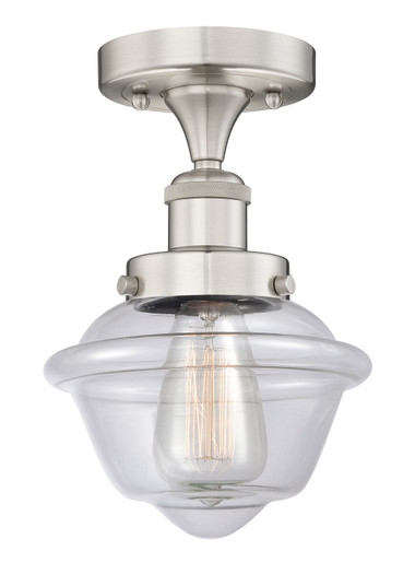Edison One Light Semi-Flush Mount in Brushed Satin Nickel (405|616-1F-SN-G532)