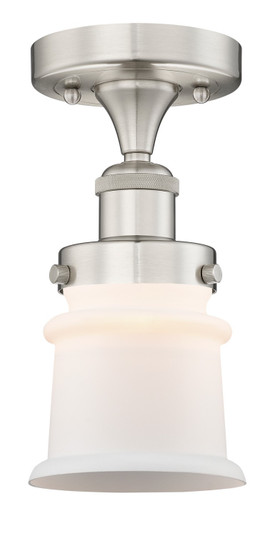 Edison One Light Semi-Flush Mount in Brushed Satin Nickel (405|616-1F-SN-G181S)