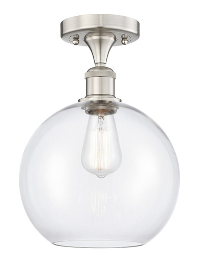Edison One Light Semi-Flush Mount in Brushed Satin Nickel (405|616-1F-SN-G122-10)